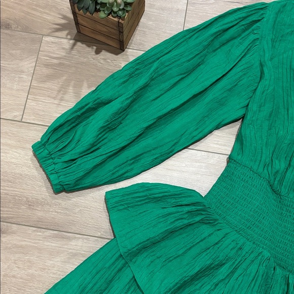Lush Jade Emerald Green long sleeve dress size medium new with tags - Picture 4 of 8